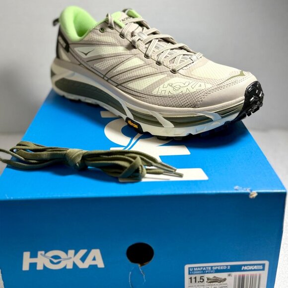 Hoka One One Mafate Speed 2 Putty Eucaly... 1126851-PTYC Sz: 11.5 **NEW** - Picture 3 of 11